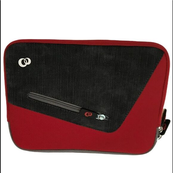 IPad Case Burgundy Black Zipper Closure - Picture 9 of 9